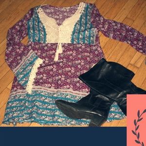 Long Sleeve Tunic Dress